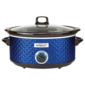 7QT SLOW COOKER NVY BLU