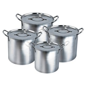4PC SS STOCK POT SETS